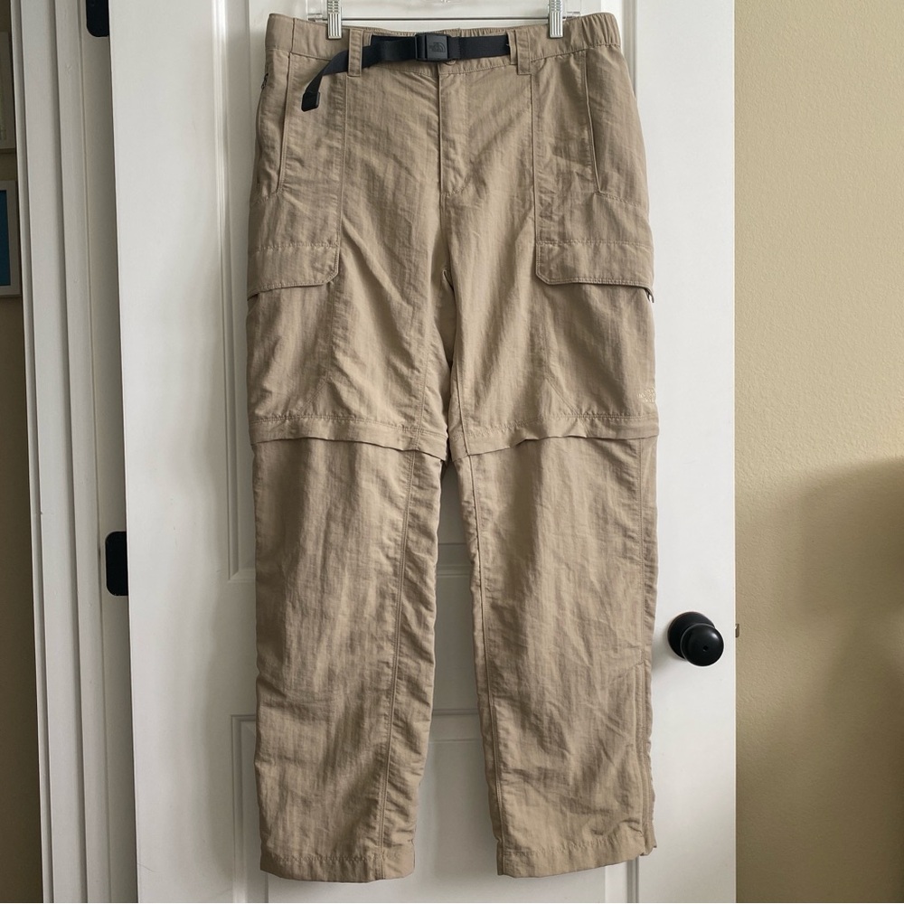 The North Face Men’s Tan Convertible Pant L - EUC - Picture 2 of 12